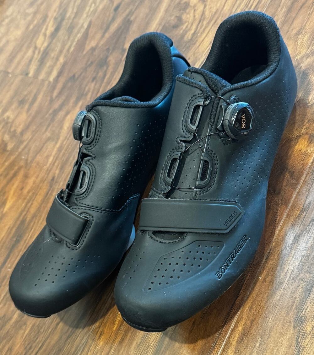 Bontrager Velocis Road Cycling Shoes Boa System Black Sz 9/42 Carbon Composite